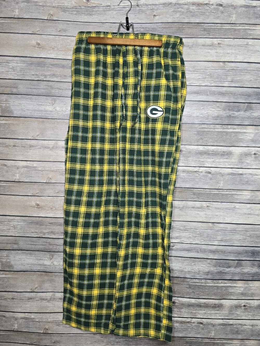 Women's Green Bay Packer Lounge Pants, Plaid, Size Small